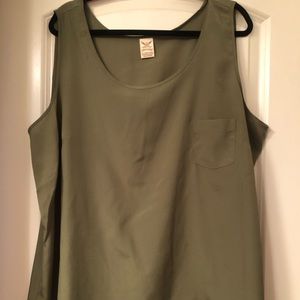 Faded glory blouse green